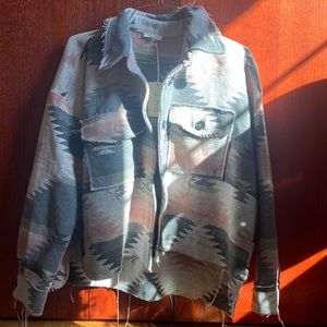 Never been worn la miel jacket (grey, white, pink)
